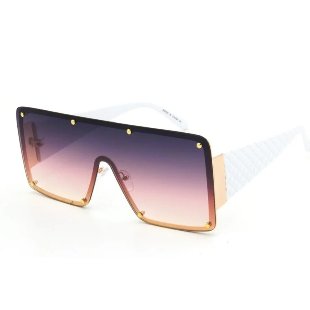 Women Sunglasses Oversized Single Lens New Model Elegant Style Large Shades 2022